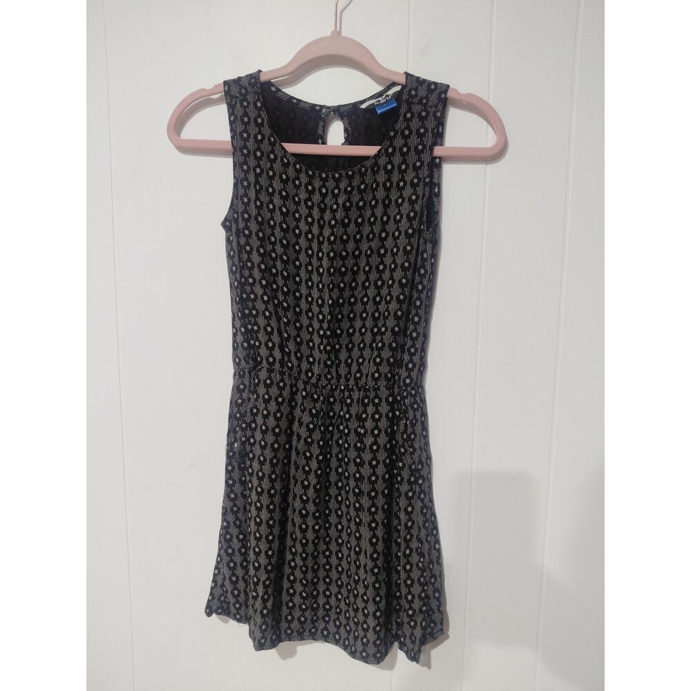 KAVU Printed Sleeveless Dress Size L Black And White Sporty Geometric Outdoors
